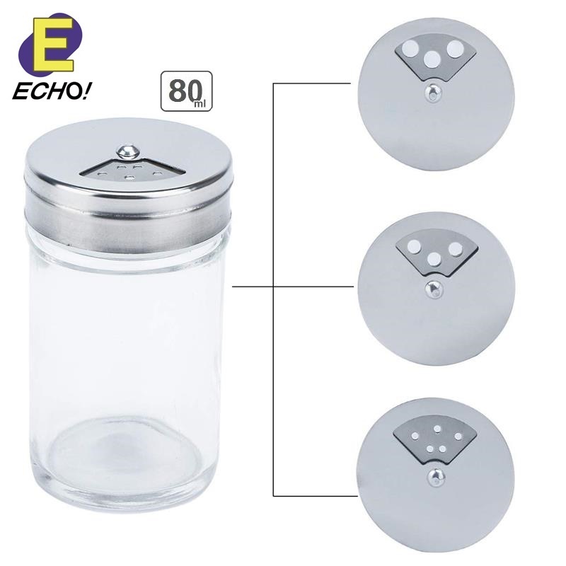Hũ thủy tinh đựng gia vị Echo 80ml - Hàng nội địa Nhật Bản nhập khẩu chính hãng