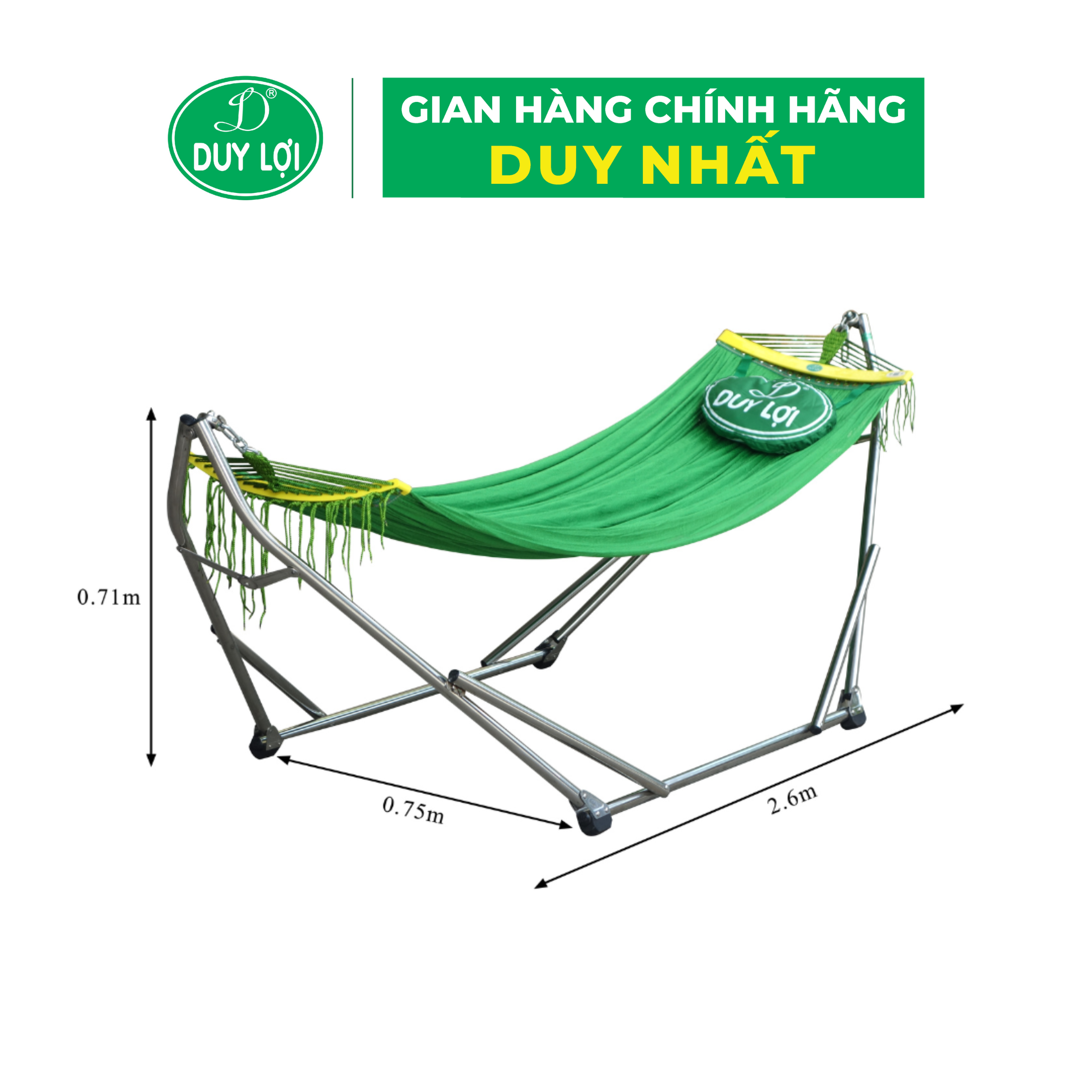 VÕNG XẾP DUY LỢI INOX - CỠ LỚN (QUÀ TẶNG 10 MÓC ÁO KÉP NHỰA CAO CẤP DUY LỢI)