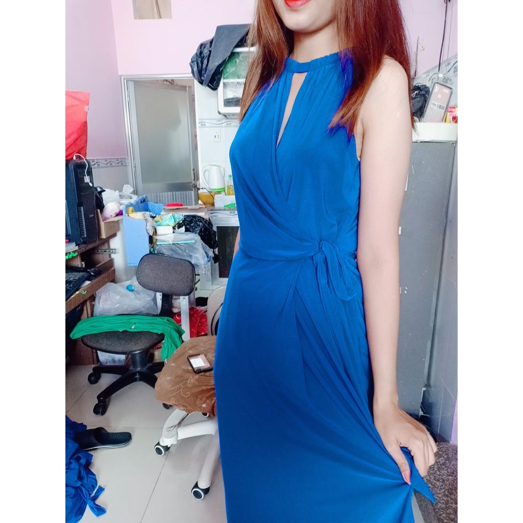 đầm maxi dự tiệc-đi biển 50-100kg(ms: MX763