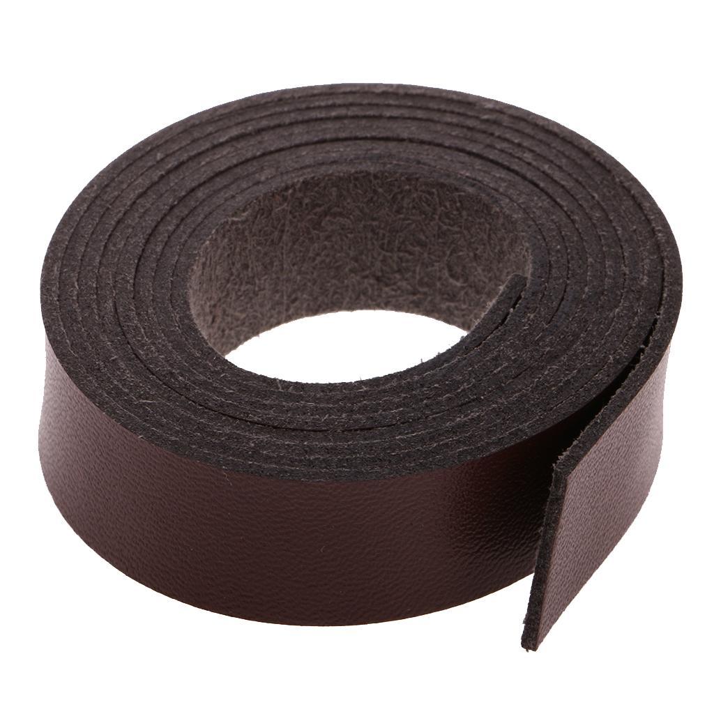 2x 2 Meters Long DIY Craft Leather Bracelet 15mm Wide Black