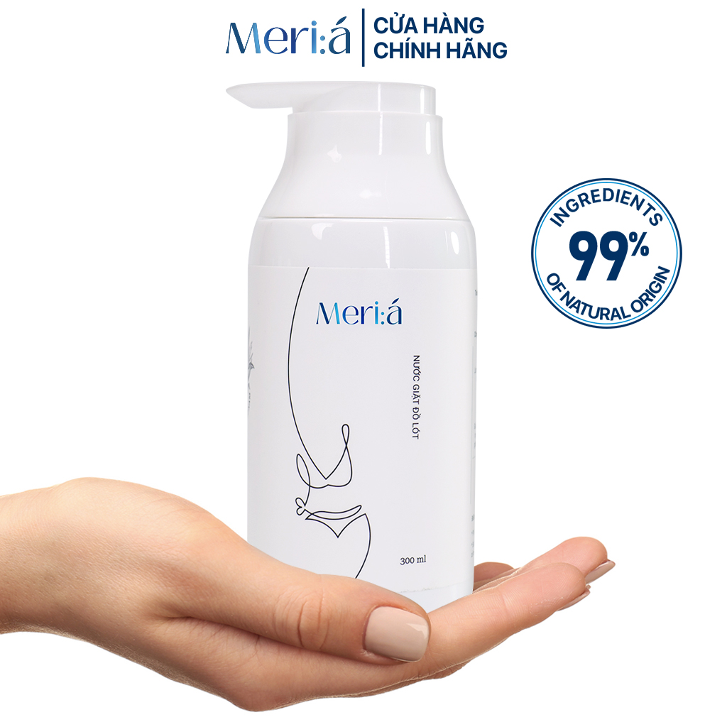 Combo 2 Nước Giặt Đồ Lót Meri:á - Chiết xuất Tràm Trà, Không hóa chất, Kháng khuẩn tự nhiên cao, Khử mùi, Giảm nấm ngứa