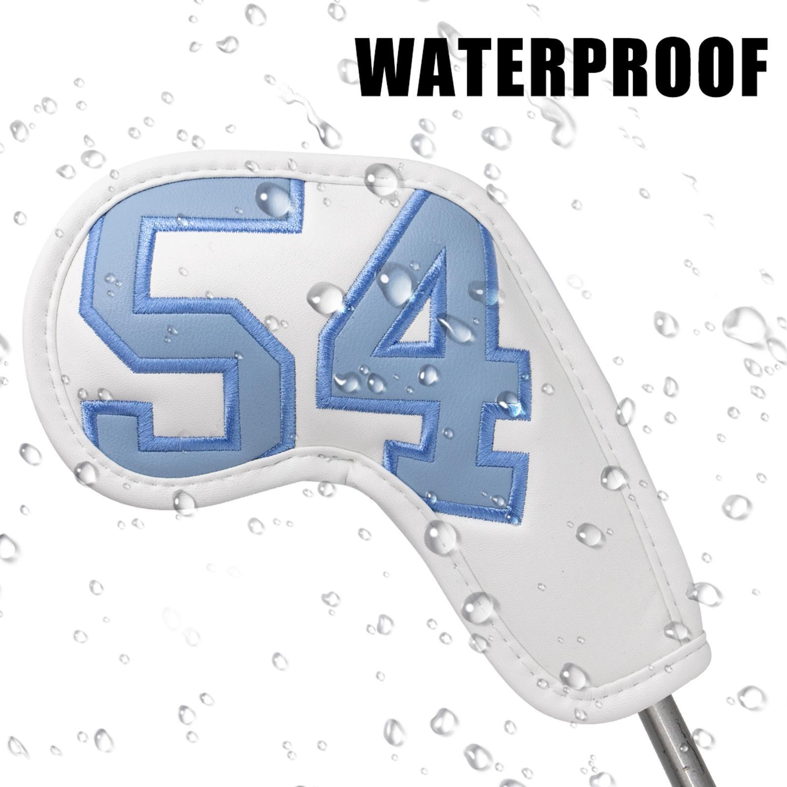 Golf Club Iron Head Covers, 7 pcs Golf Headcover Set, Thick Synthetic Leather Golf Iron Head Covers Set Fit Most Brands Irons