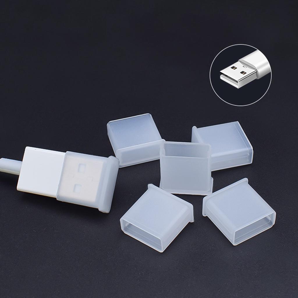 【ky】5PCS Plug Protector Cap Anti-Dust Reusable Plastic USB Charging Extension for Mobile Phone