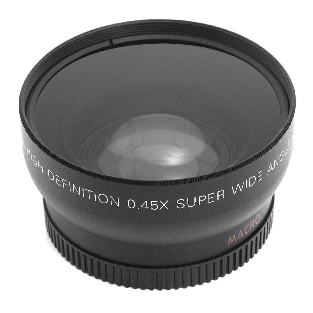 52mm 0.45X Wide Angle &  Lens for    DSLR DC Camera 18-55