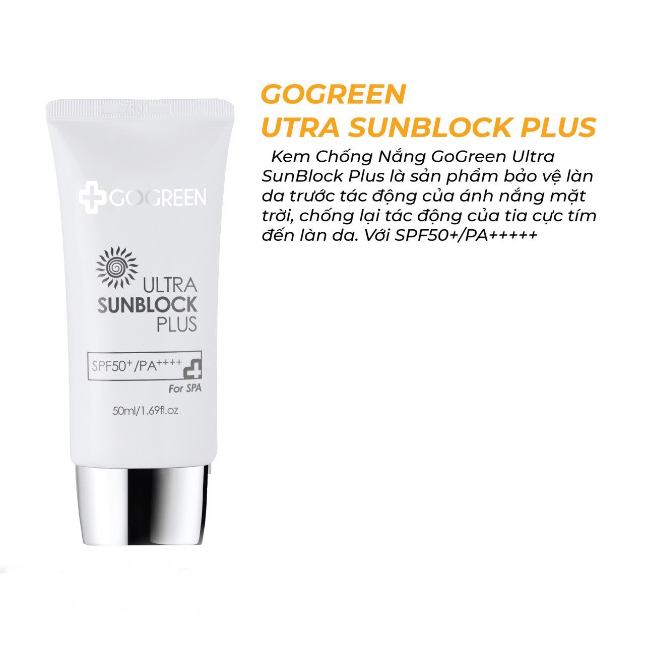 Hình ảnh GoGreen Ultra Sunblock Plus – Kem chống nắng vật lý – 50ml