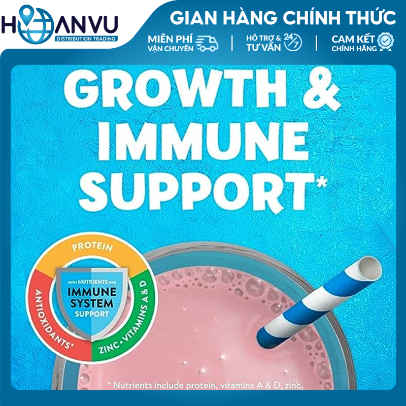 Sữa nước Pediasure Grow &amp; Gain Optigro Vanilla Shake (237ml) - Mỹ Date T6/2025