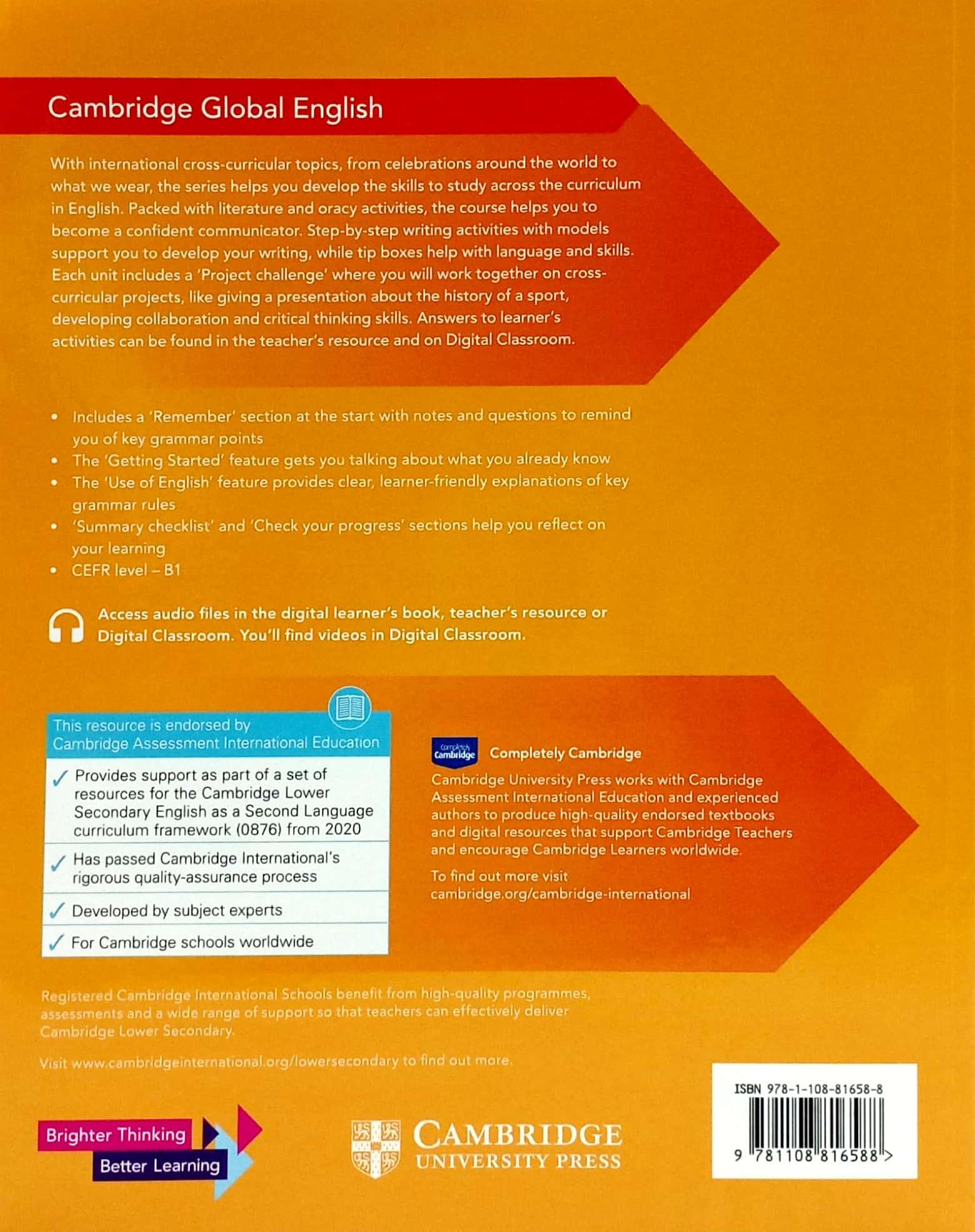 Cambridge Global English Learner's Book 7 With Digital Access (1 Year)