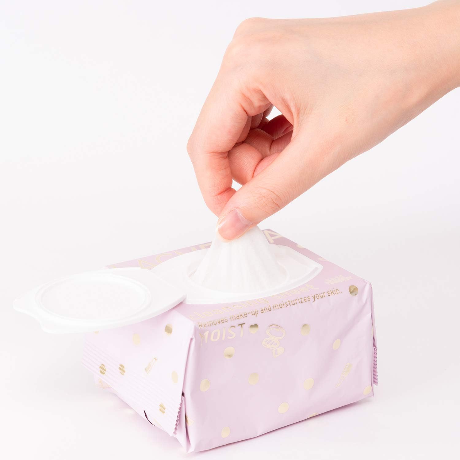 Khăn Giấy Tẩy Trang Lachesca  Cấp Ẩm Giúp Dưỡng Sáng Da Softymo Lachesca Cleansing Sheet n Rich Moist 50 Tờ / Hộp