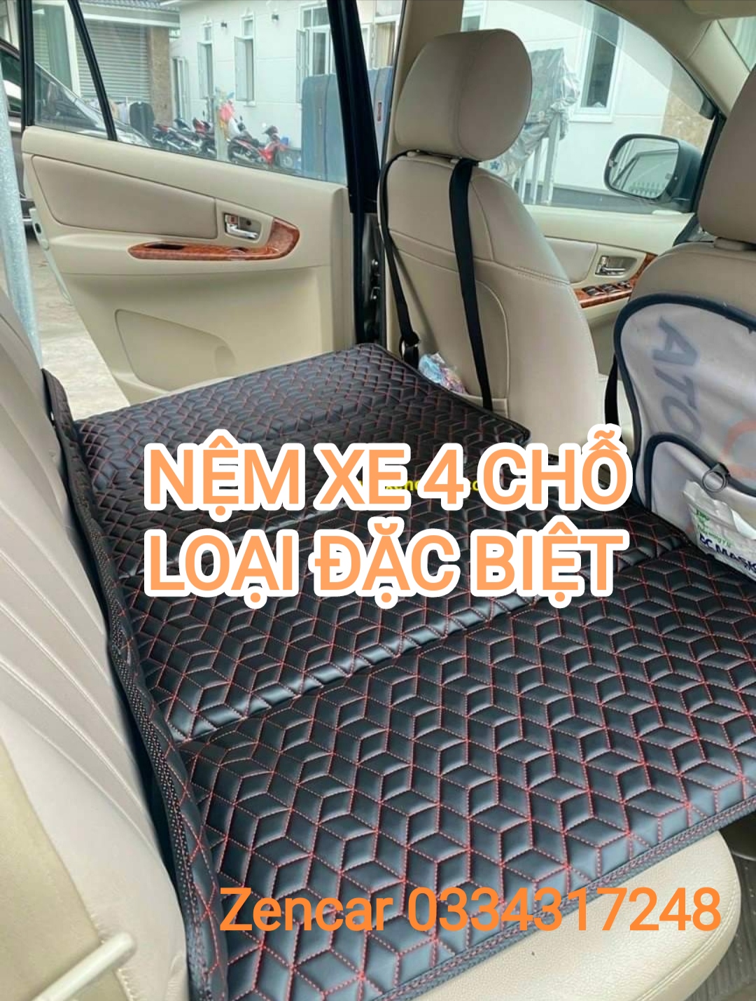 [Đặc Biệt] Nệm ô tô 4 chỗ, nệm xe hơi 4 chỗ, LOẠI ĐẶC BIỆT