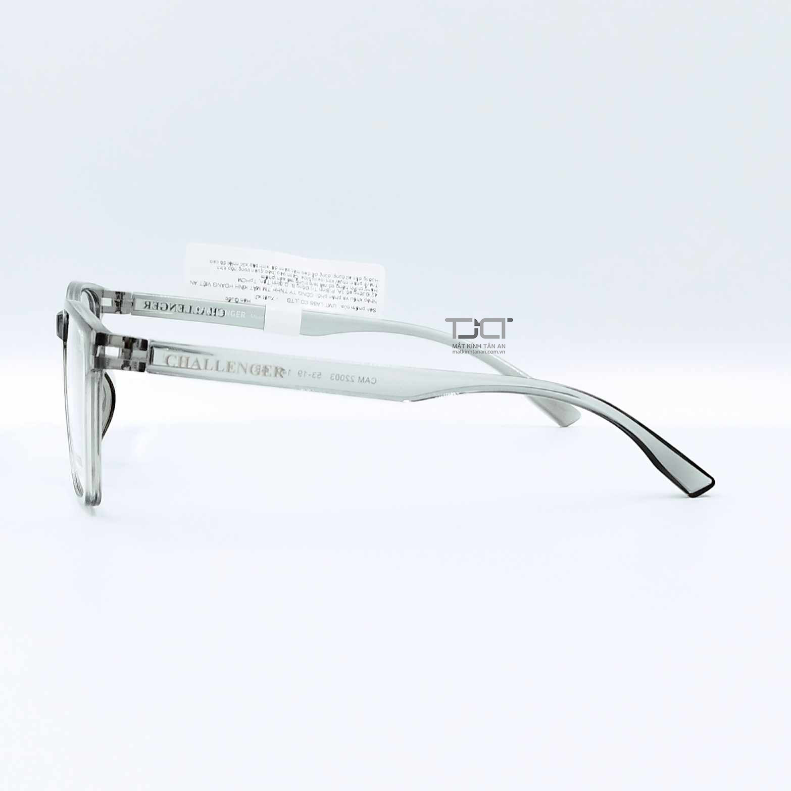 GỌNG KÍNH NAM NỮ, PHOM VUÔNG, NHỰA DẼO, CHÍNH HÃNG HÀN QUỐC CHALLENGER CAM22003