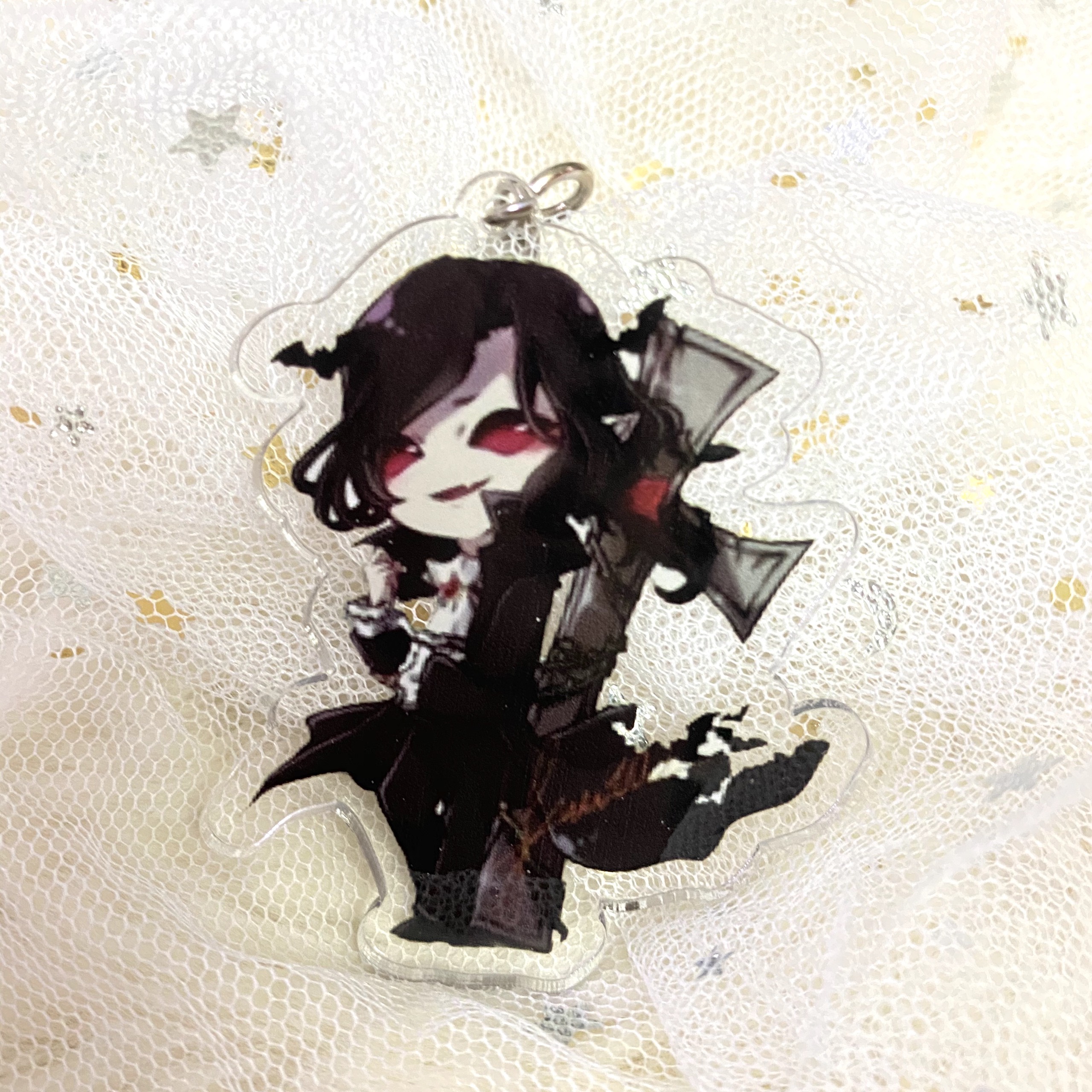 Móc khóa Identity V Nhân cách thứ năm ver Halloween in hình anime chibi( Mica trong acrylic)