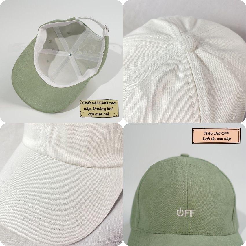 Mũ Lưỡi Trai Nón Kết Nhung Cao Cấp Thêu Chữ OFF Viền 419 Phong Cách Ulzzang Form Unisex Nam Nữ