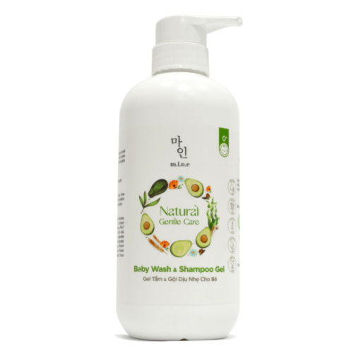 Tắm & gội dịu nhẹ Hương Phấn cho bé 0+ MINE - Baby Wash & Shampoo Gel