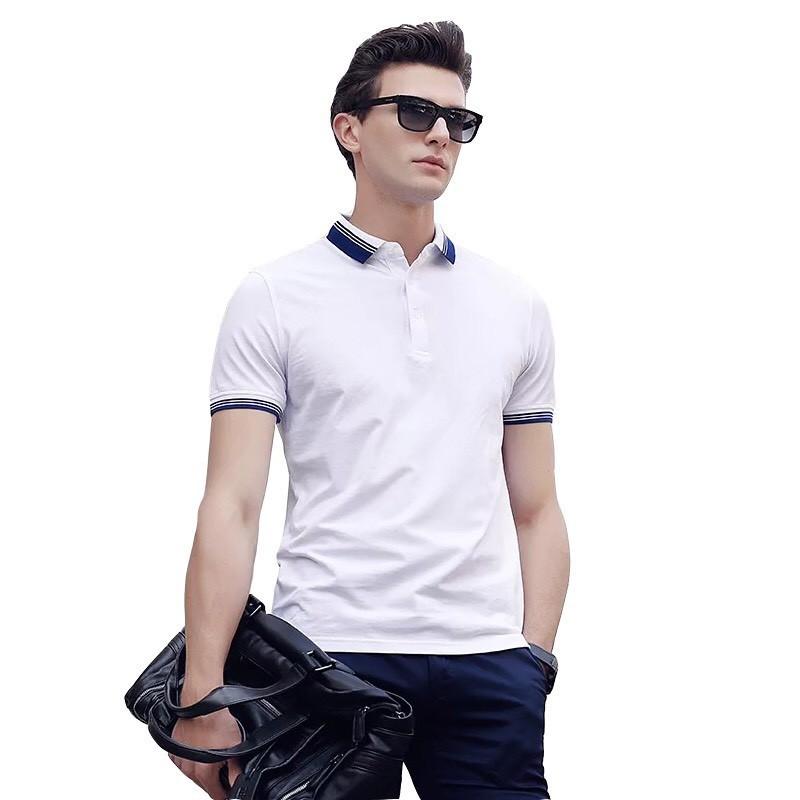 Áo thun viền cổ viền tay cực đẹp
