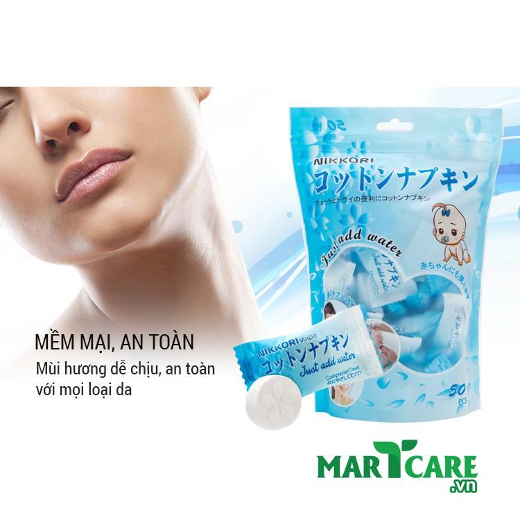 ️️ Nikkori - 01 Khăn Nén Dạng Viên Sản Xuất Theo Công nghệ Nhật Bản