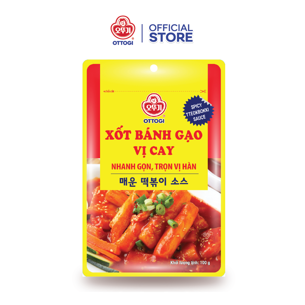 Xốt bánh gạo Tokbokki vị cay Ottogi 100g