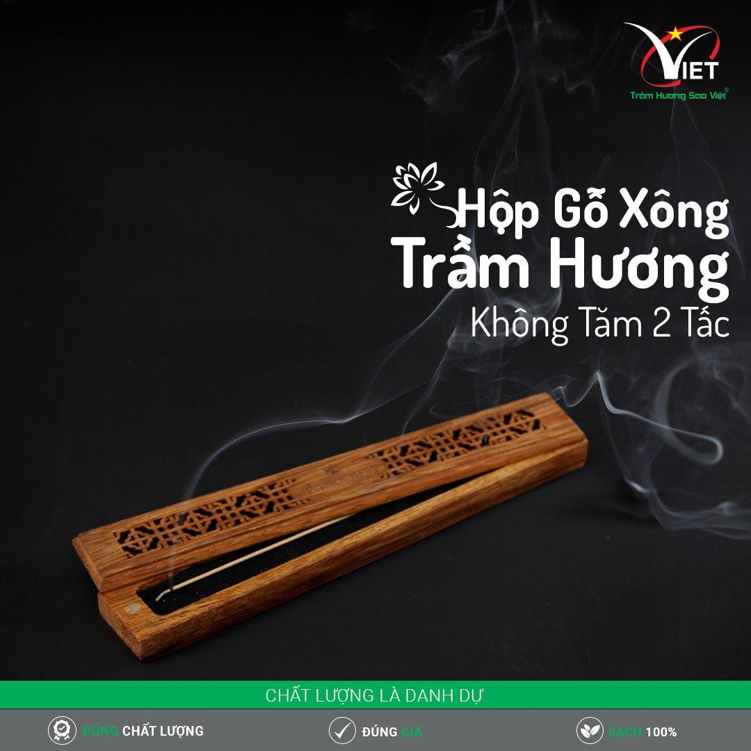 Hộp Gỗ Phụ Kiện Xông Trầm Hương Không Tăm