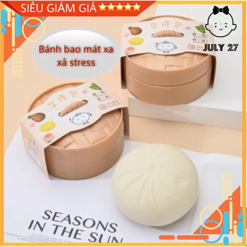 Bánh bao giảm stress, Đồ chơi giảm stress mô hình bánh bao mềm dẻo vận động giúp giải toả căng thẳng