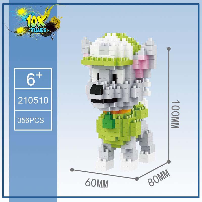 Đồ chơi Lego 3D cún con siêu nhân dễ thương quà tặng sinh nhật trẻ em bạn trai bạn gái