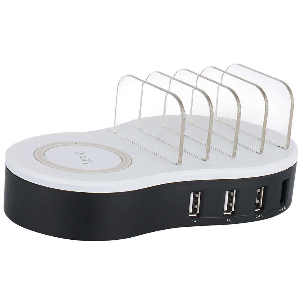 Quick Charging Station Dock With 4 USB  Charger UK