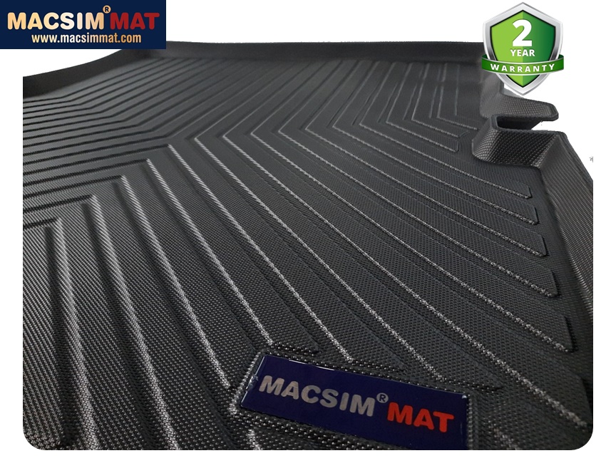 Thảm lót cốp xe ô tô Ford Explorer 2018-đến nay nhãn hiệu Macsim chất liệu TPV cao cấp màu đen