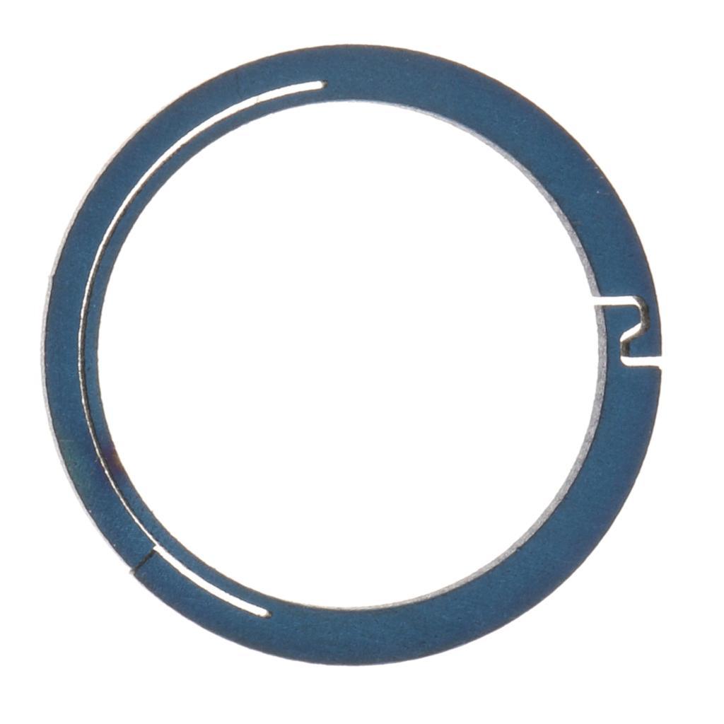 3pcs Titanium Ring Buckle Keychain Carabiner Round Snap Hook Open Clip