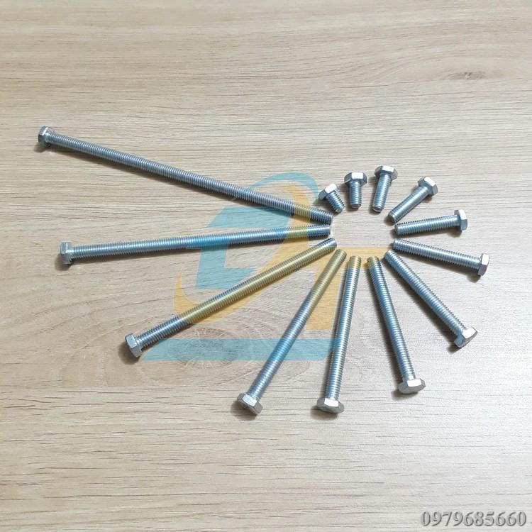 Set 50 bộ bulong + con tán mạ kẽm M6