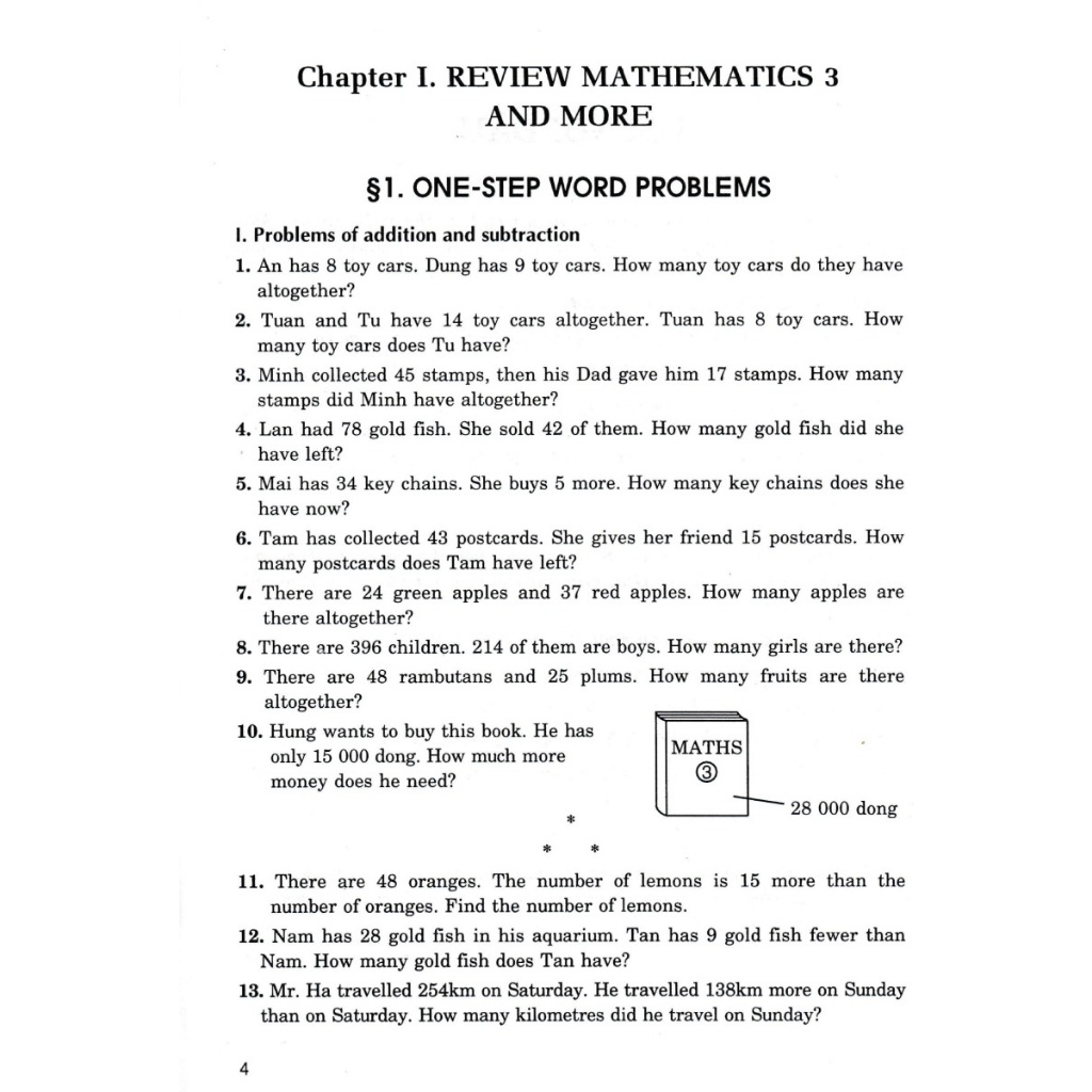 Toán Đố Lớp 4 - Word Problems Primary Maths 4
