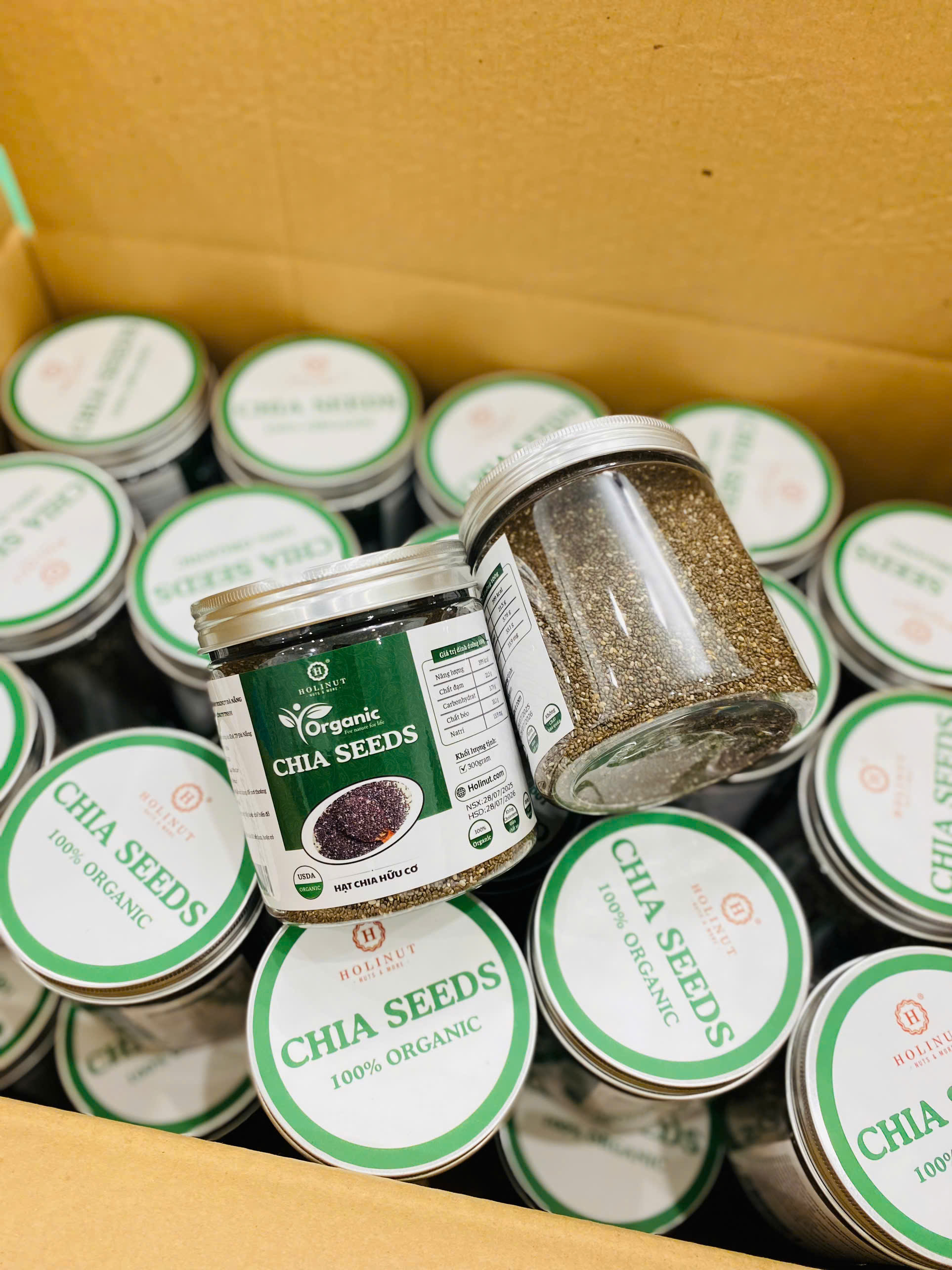 Hạt Chia Hữu Cơ - Organic Chia Seeds/ Thương hiệu Holinut