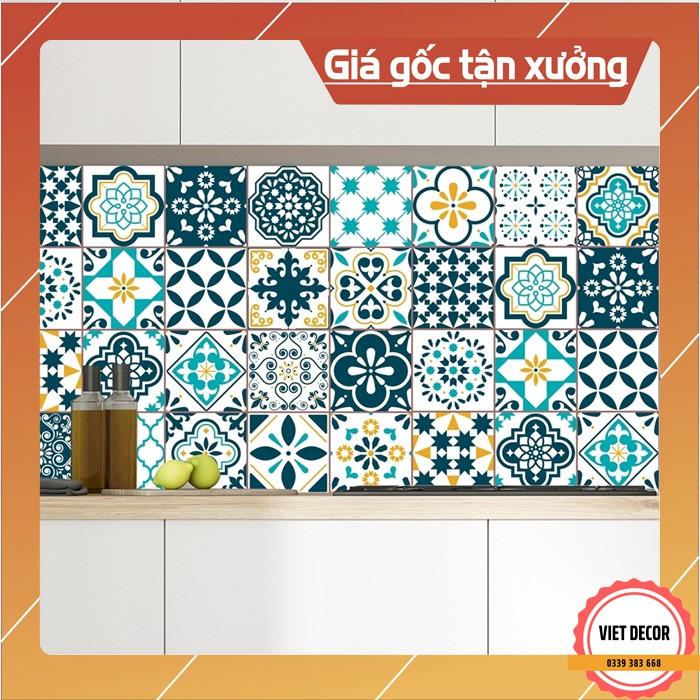 Decal Gạch Bông C29 - Set 30 ô 20x20cm - Decal Dán tường, Dán bếp, Trang trí nhà cửa
