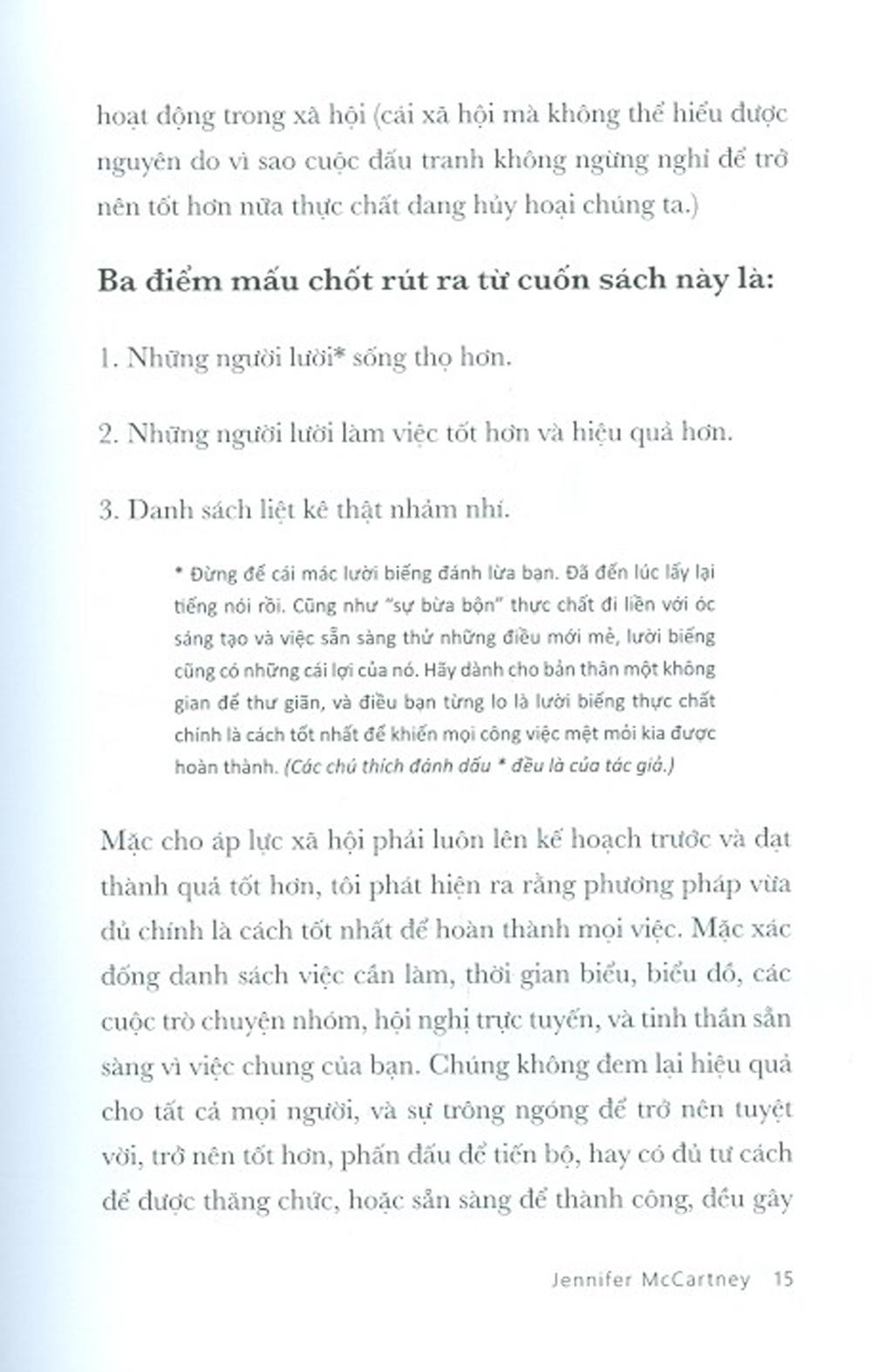 Chỉ Đủ Là Vui - Sống Trót Lọt Với Bí Thuật Biếng Lười