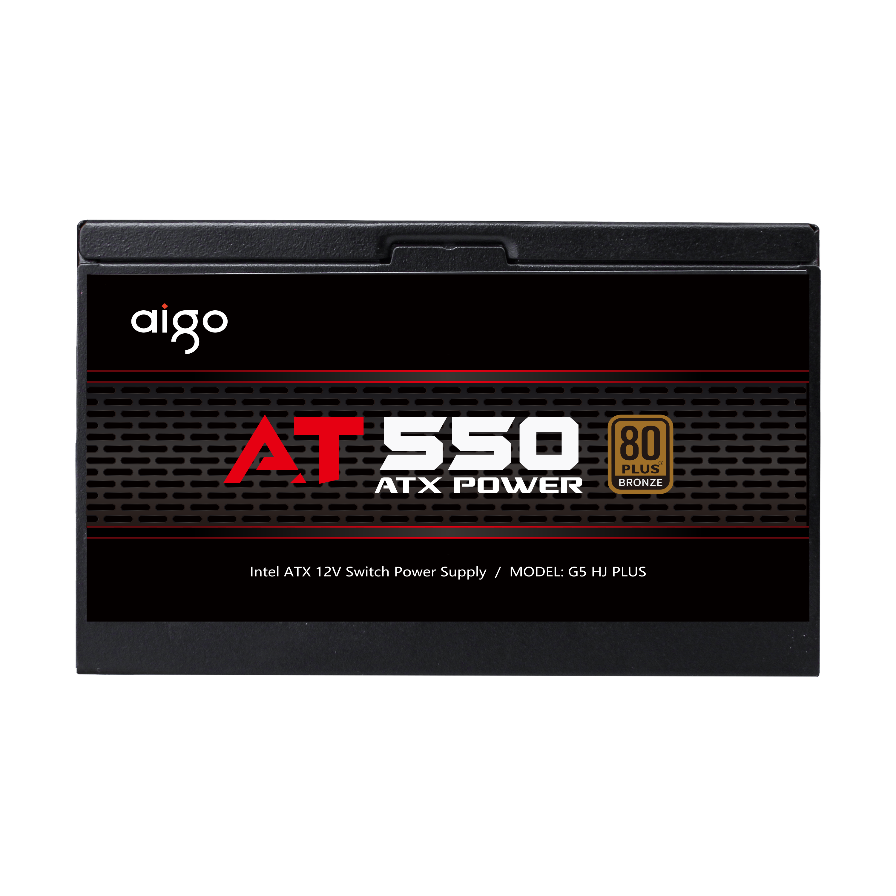 BỘ NGUỒN MÁY TÍNH AIGO MODEL AT550 CÔNG SUẤT 550W, APFC, DC TO DC 80 PLUS BZONE - Hàng chính hãng