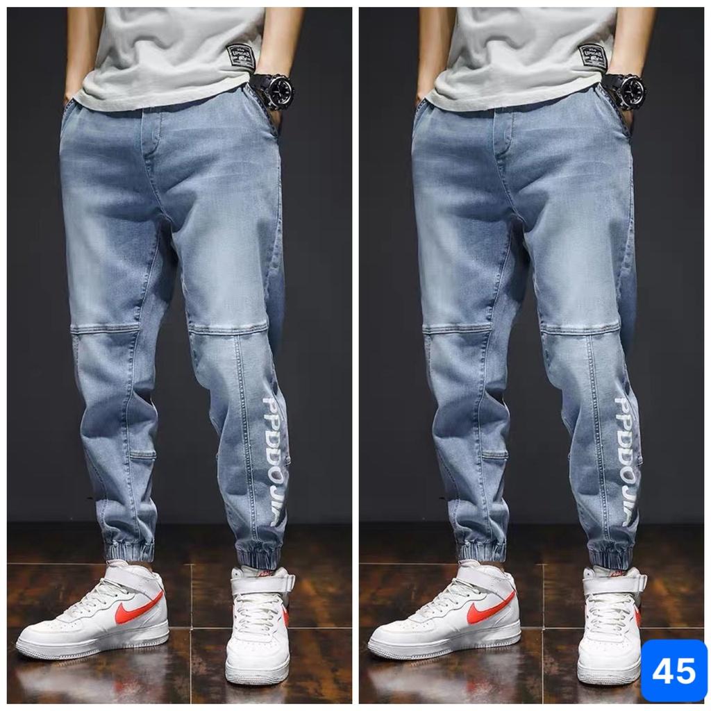 Quần Jean Jogger Nam Ống Bó Quần Rin Bò Cao Cấp Phong Cách Co giãn GH177
