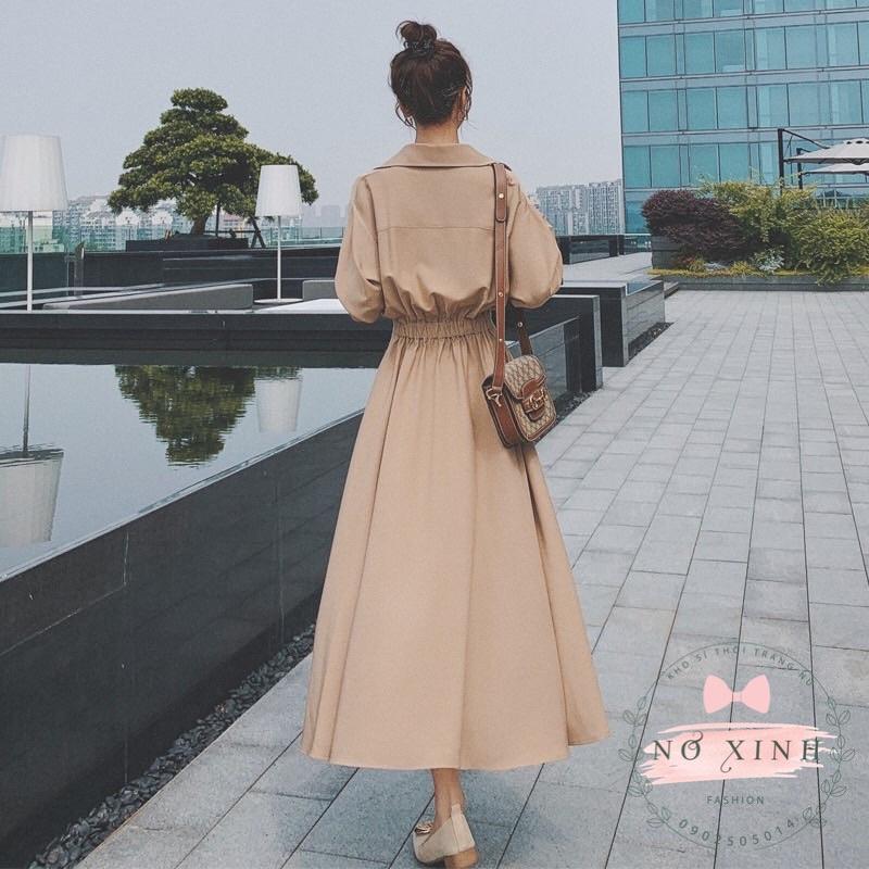 Đầm Sơ Mi Dáng Dài Hàn Quốc Cao Cấp Loại 1 Có Size M-L-XL-XXL