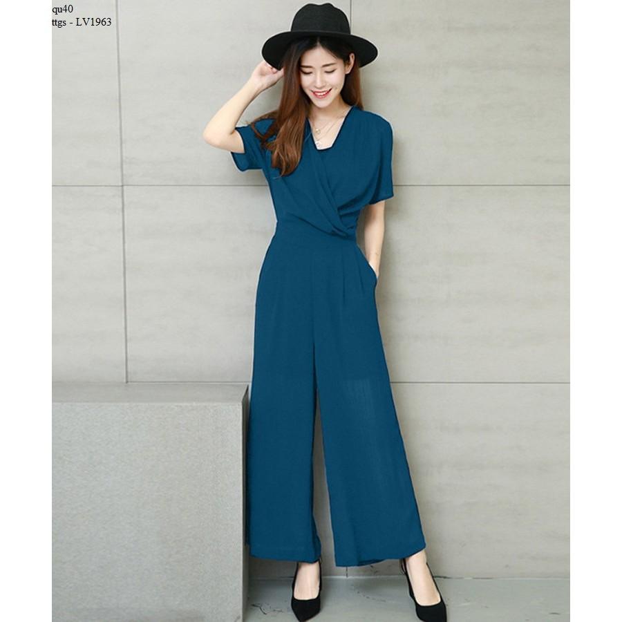 LV1963 JUMPSUIT CỔ ĐẮP CHÉO