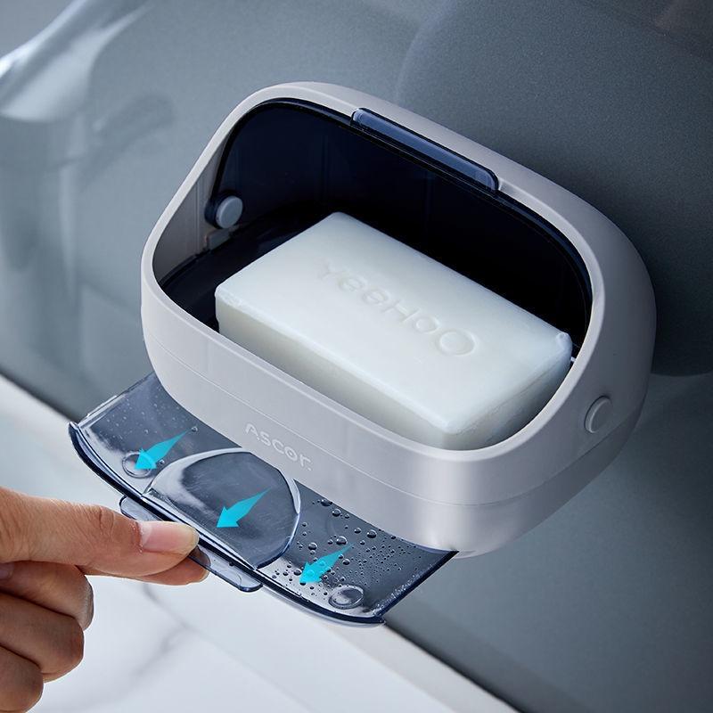 Khay Đựng Xà Phòng Gắn Tường Không Cần Khoan Lỗ Tiện Dụng Cho Nhà Tắm