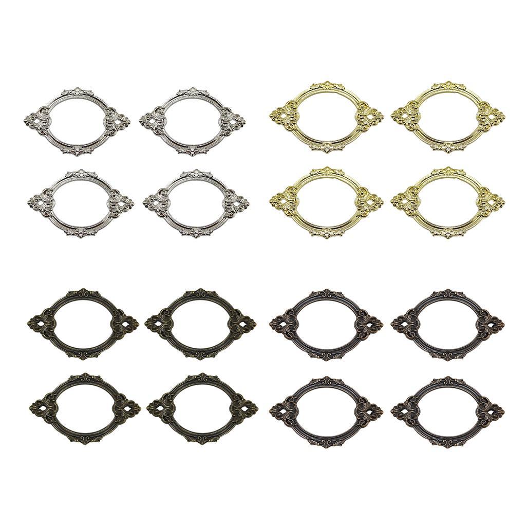 4PCS Vintage Tag Holder Pull Handle