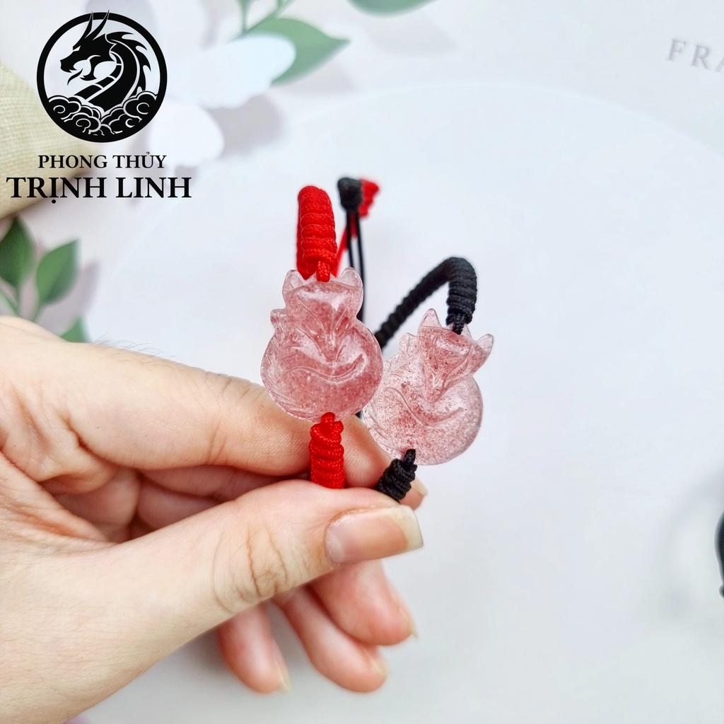 VÒNG TAY HỒ LY T.A DÂU TÂY HỒNG TẾT CHỈ