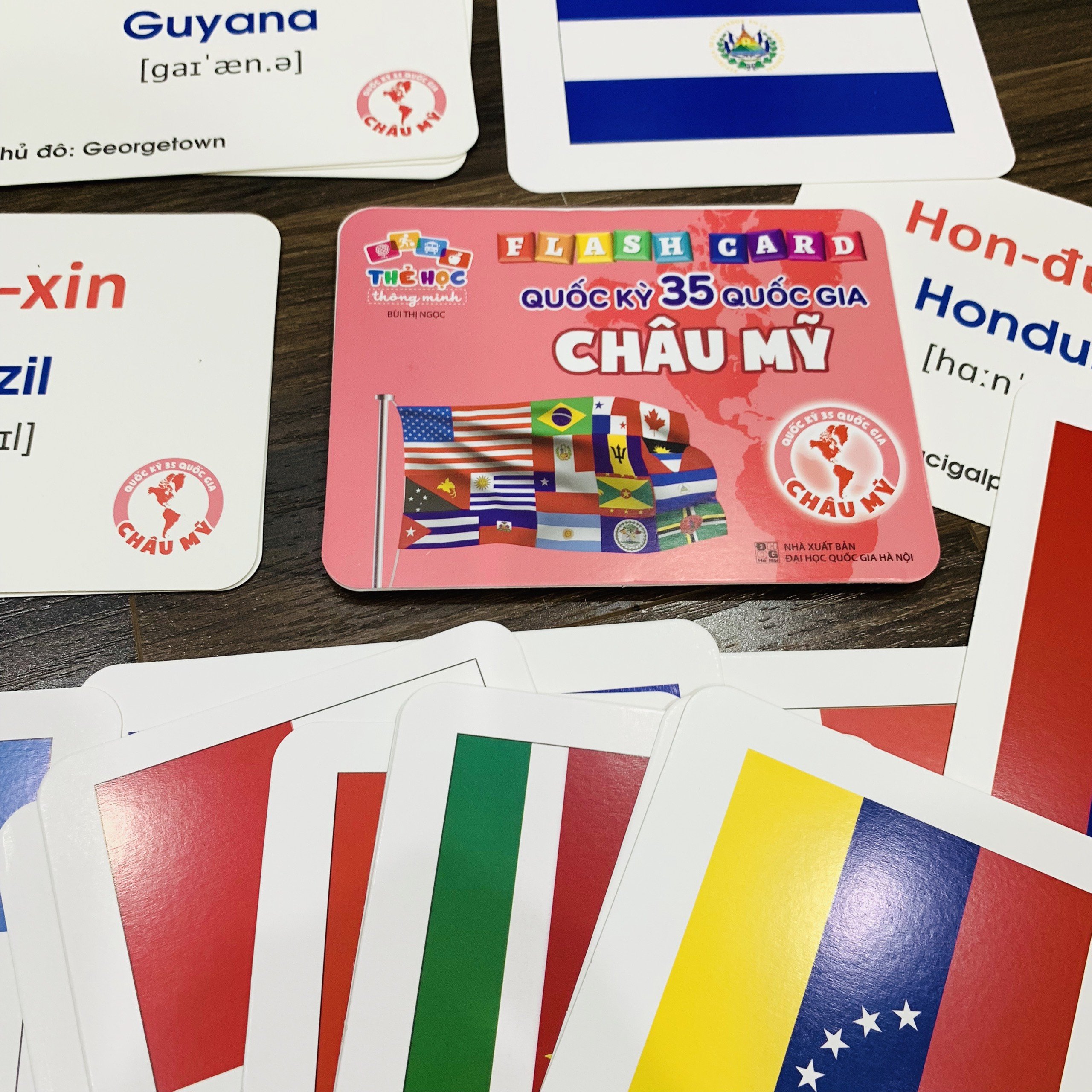 Bộ Thẻ Học Flash Card Thông Minh Chủ Đề Quốc Kỳ Các Nước Thuộc Châu Mỹ Cho Trẻ Tăng Khả Năng Phân Biệt Và Nhận Biết Thế Giới Xung Quanh