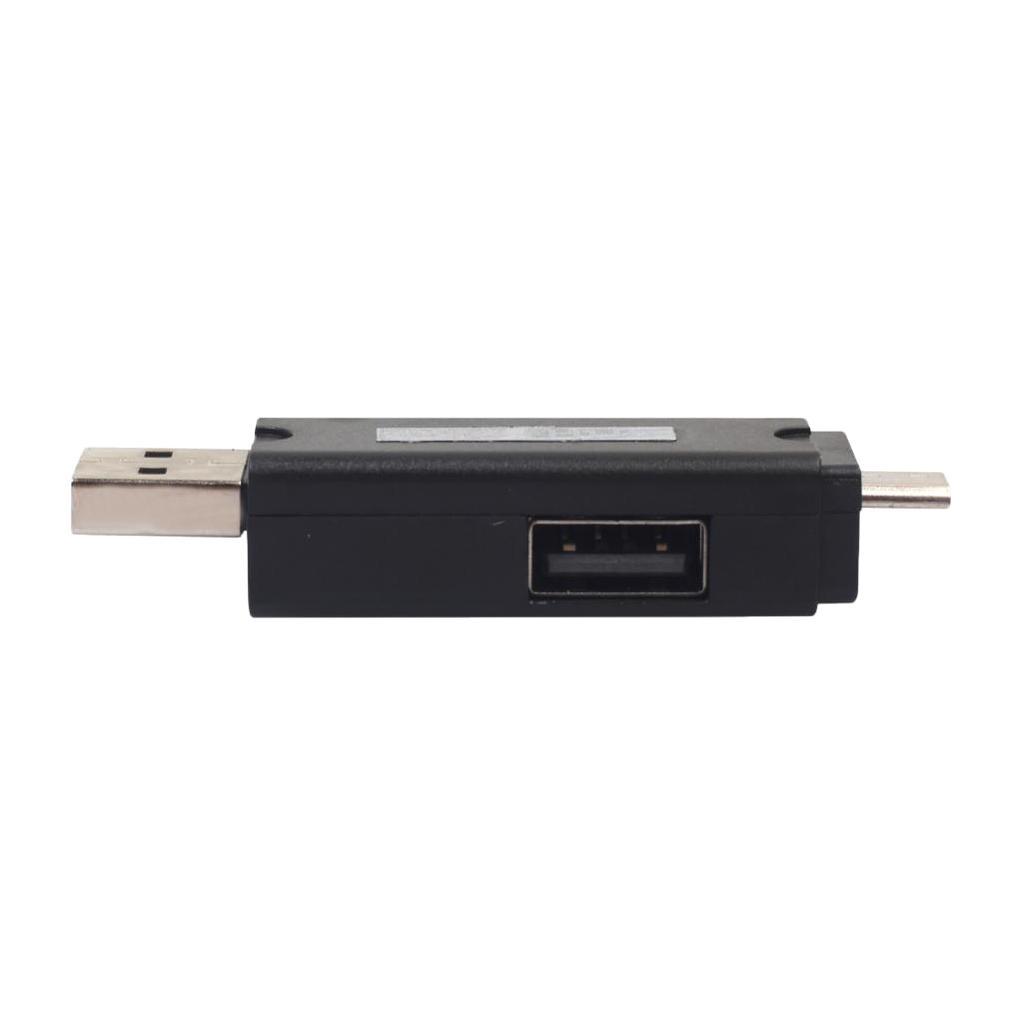 Micro USB OTG HUB Adapter TF Card Reader for Smartphone and Tablet black
