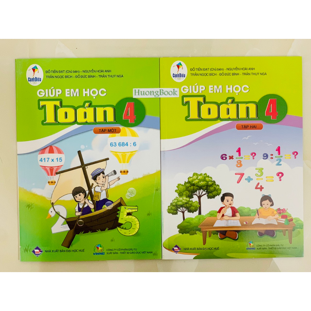 Sách - Combo Giúp em học toán 4 - tập 1 + 2