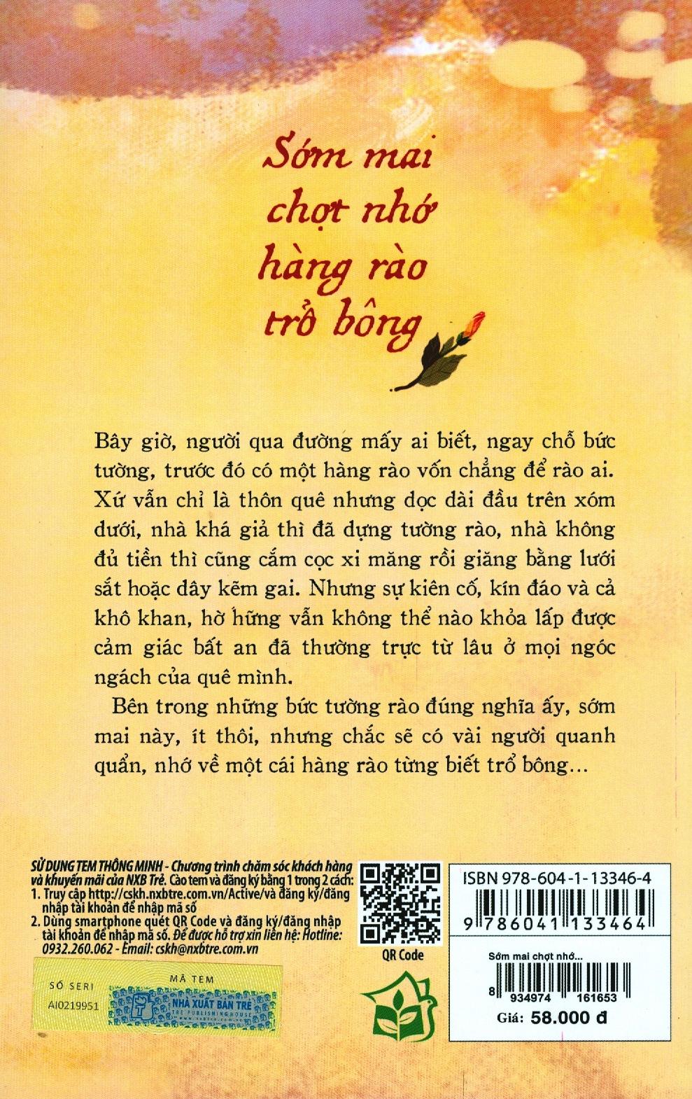 Sách Sớm Mai Chợt Nhớ Hàng Rào Trổ Bông