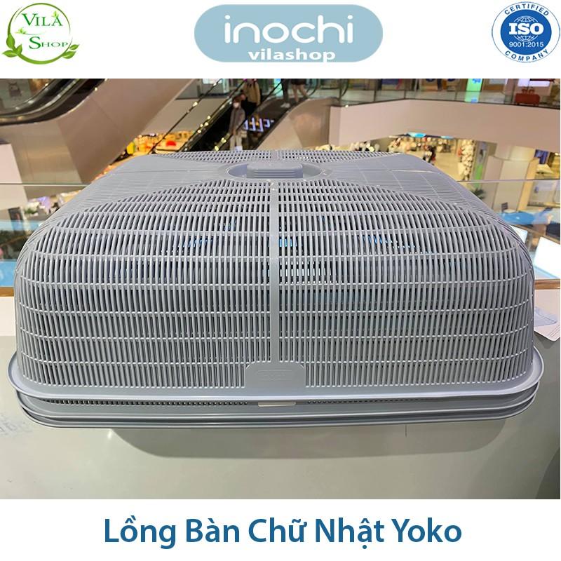 Lồng Bàn Nhựa, Lồng Bàn Bảo Quản Thức Ăn Chữ Nhật Yoko Inochi, Nhựa Cao Cấp Thông Minh Kháng Khuẩn Không Mùi