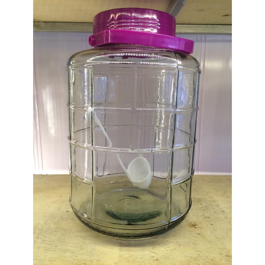 Bình ngâm 10 lít nắp tím có quai xách