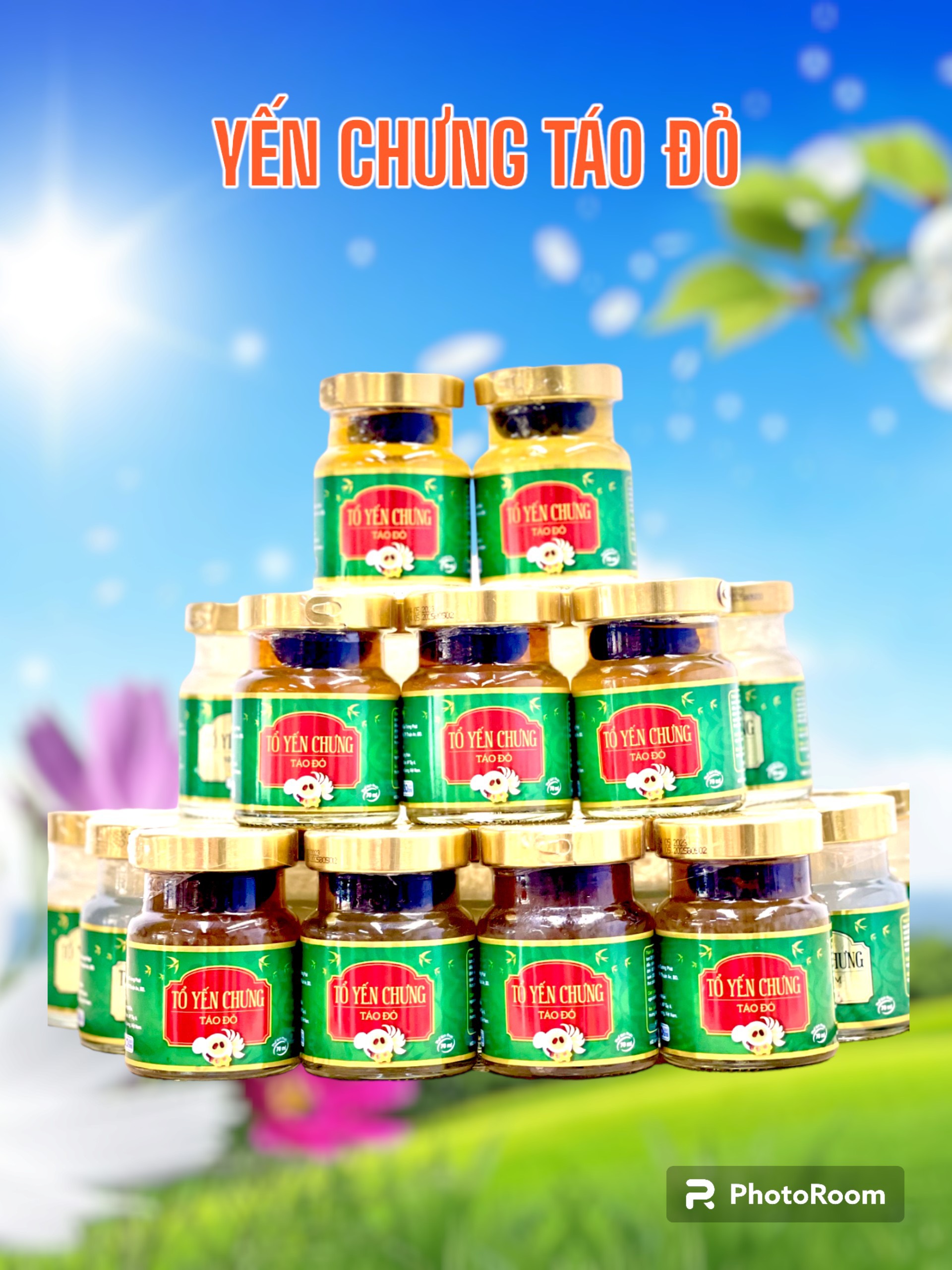 Set yến 6 hủ TÁO ĐỎ