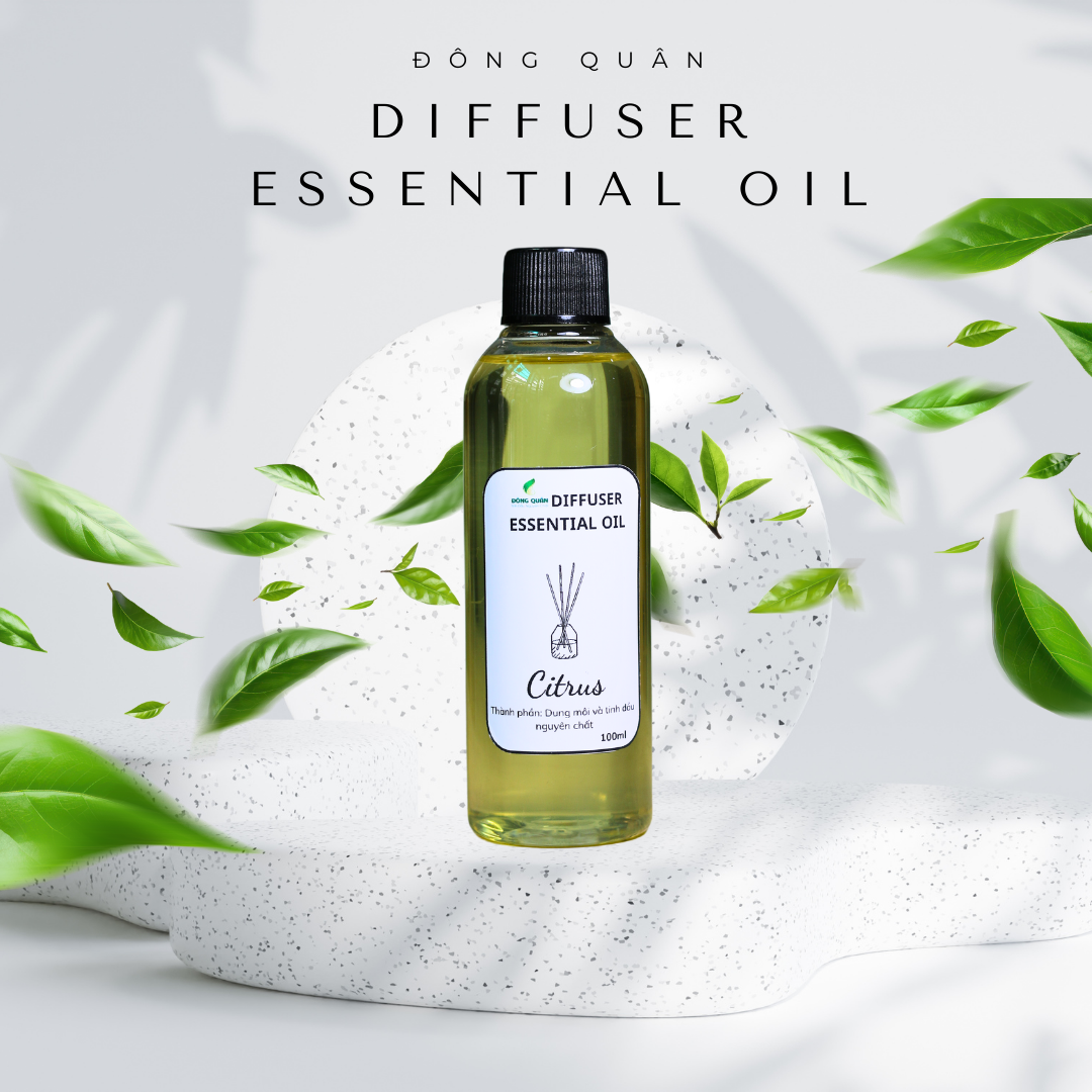 Chai Refill tinh dầu tán hương CITRUS (Cam Chanh Bưởi) 100ml, thơm phòng, tỏa hương, tíết kiệm.