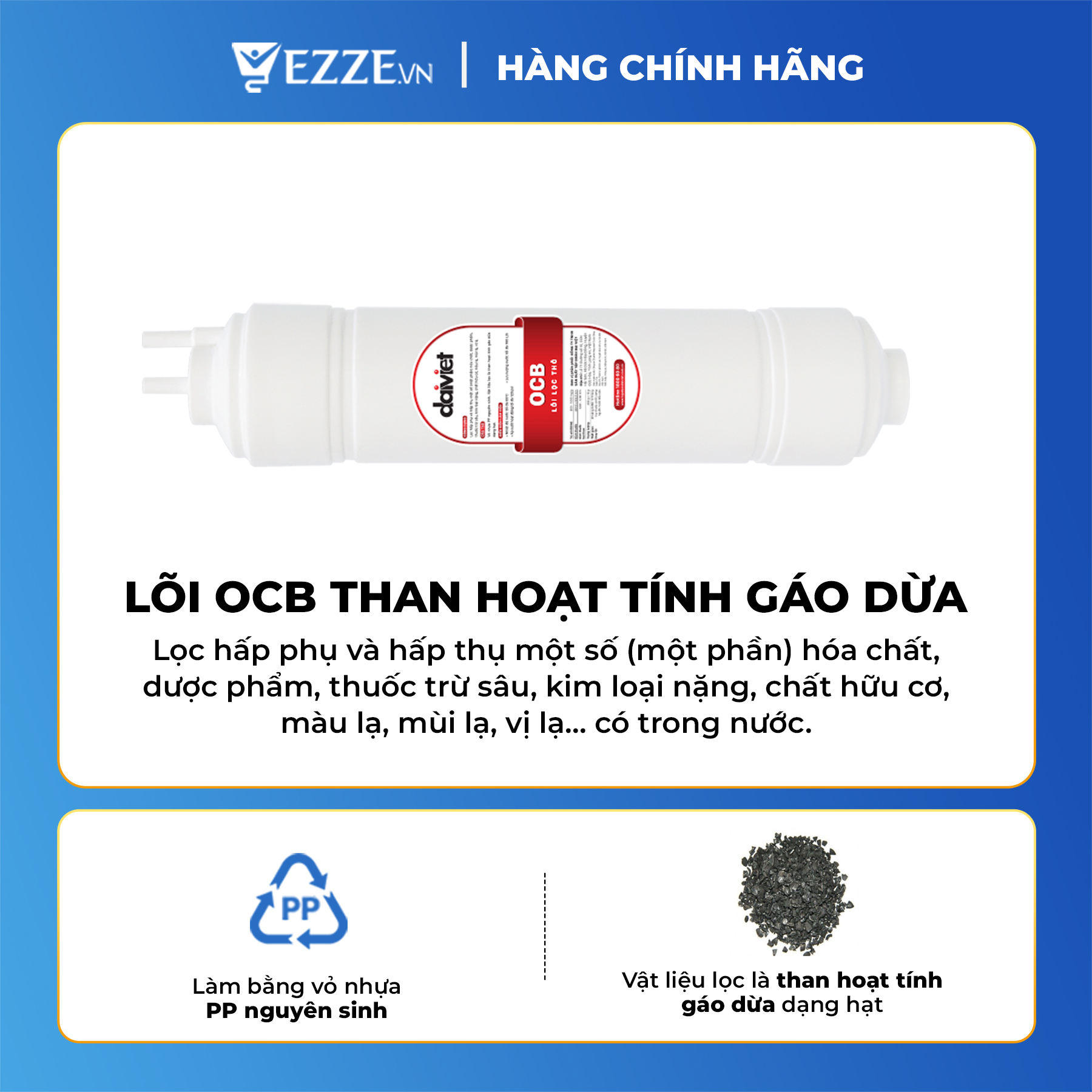 [RẺ VÔ ĐỊCH] LÕI LỌC NƯỚC SỐ 4 OCB DẠNG KÍN - ĐẠI VIỆT