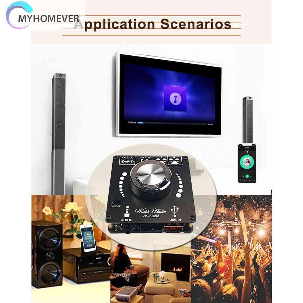 Bảng Mạch Khuếch Đại Âm Thanh ZK-502M Mini Bluetooth 5.0 50WX2