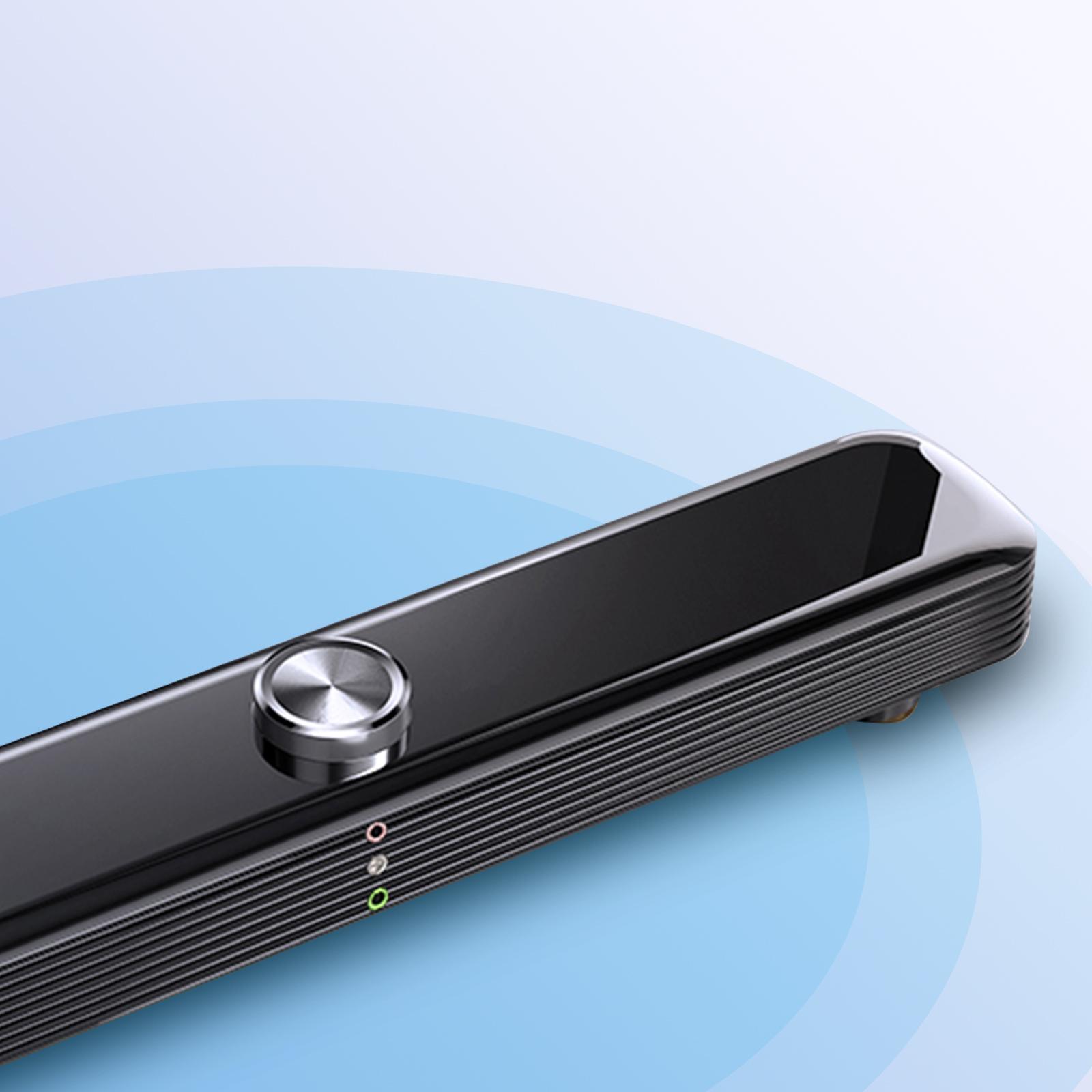 Loa máy tính SADA V101 3,5mm có dây,Âm thanh trầm phong phú,Loa Soundbar hỗ trợ USB cho PC TV