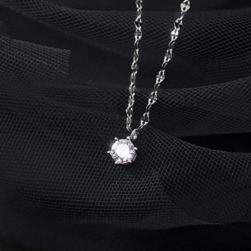 Dây chuyền bạc đính đá cao cấp YN JEWELRY